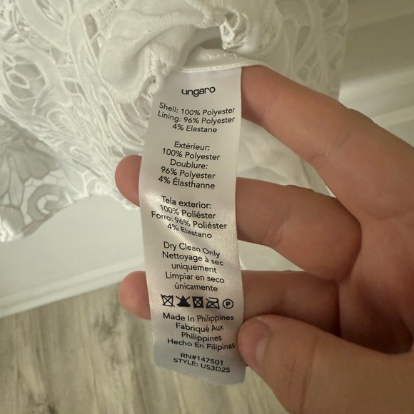 Ungaro White Lace Dress - Picture 5 of 5